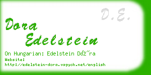 dora edelstein business card